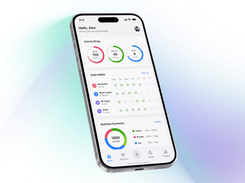 Biometric Fitness & Wellness App